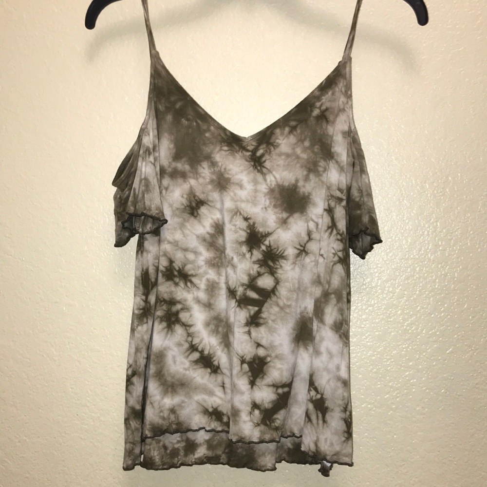 tie dye American eagle top